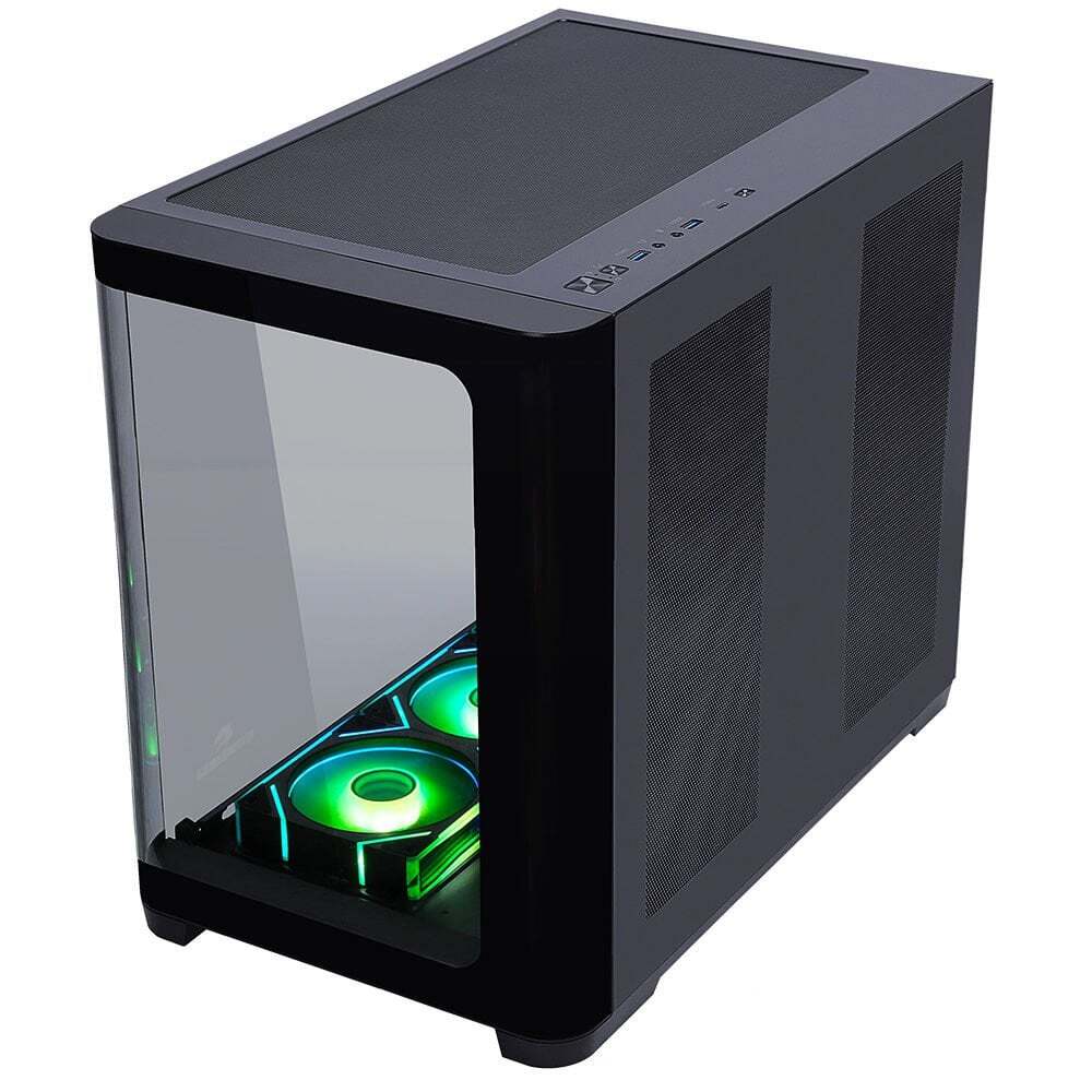 GAMEBOOSTER GameBooster GB-G2851BB Sea View USB 3.0, ATX 7 x ARGB Fanlı, Siyah Kasa (PSU Yok)-61052