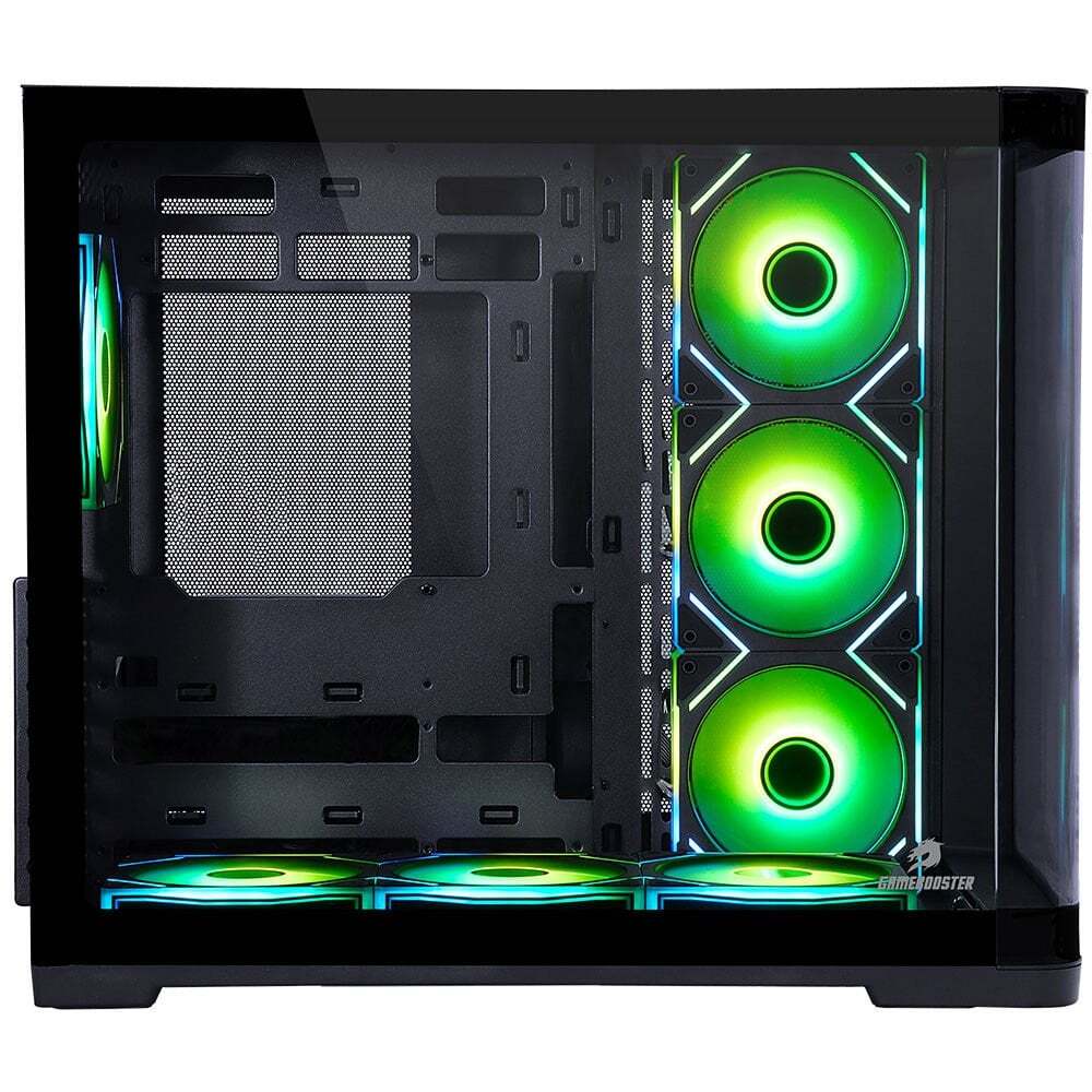 GAMEBOOSTER GameBooster GB-G2851BB Sea View USB 3.0, ATX 7 x ARGB Fanlı, Siyah Kasa (PSU Yok)-61053