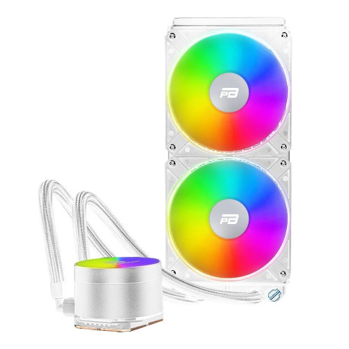 OEM PowerBoost NOBLE 240W, 240mm, Rainbow, 2 Fanlı, (LGA1700/AM4/AM5) Uyumlu, CPU Sıvı Soğutma (Beyaz)-55252