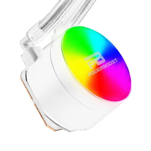 OEM PowerBoost NOBLE 240W, 240mm, Rainbow, 2 Fanlı, (LGA1700/AM4/AM5) Uyumlu, CPU Sıvı Soğutma (Beyaz)-55254