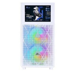 POWERBOOST PowerBoost PB-P4367BW USB 3.0, ATX LCD Mesh Panel ARGB Fan, Beyaz Kasa (PSU Yok)-66180