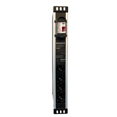 TRIMBOX TRIMBOX GNDRK4 RACK KABİNET NÖTR - TOPRAK REGULASYONLU 4LÜ KORUMA PRİZİ
