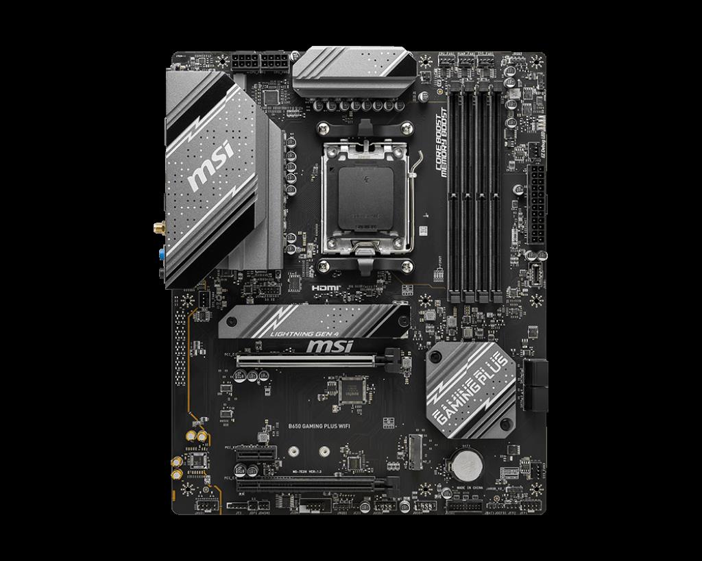 MSI MSI MB B650 GAMING PLUS WIFI AM5 DDR5 6000MHZ(OC) HDMI DP 2xM.2 USB3.2 2.5G LAN WIFI 6E ATX-28491
