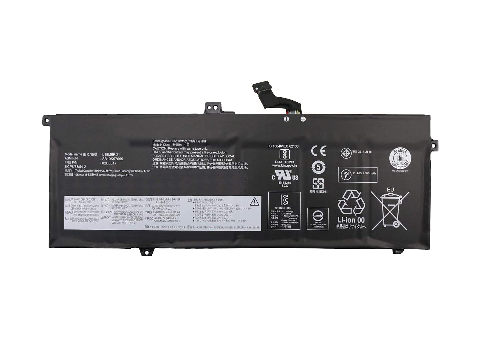 RETRO RETRO Lenovo ThinkPad X390, X395, L18M6PD1 Notebook Bataryası