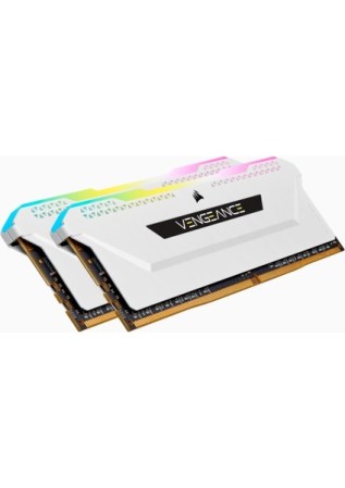 CORSAIR CORSAIR RAM -CMH32GX4M2Z3600C18 VENGEANCE RGB PRO SL 32GB (2x16GB) DDR4 DRAM 3200MHz C16 Memory Kit – White