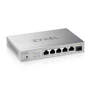 ZYXEL ZYXEL XMG-105 5 PORT 2.5G + 1G SFP/10G SFP+ MULTIGIGABIT METAL YONETILEMEZ DESKTOP SWITCH