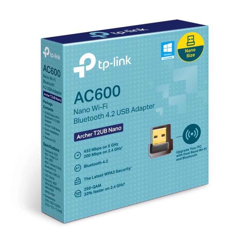 TP-LINK TP-LINK ARCHER T2UB NANO AC600 WIRELESS USB ADAPTOR 