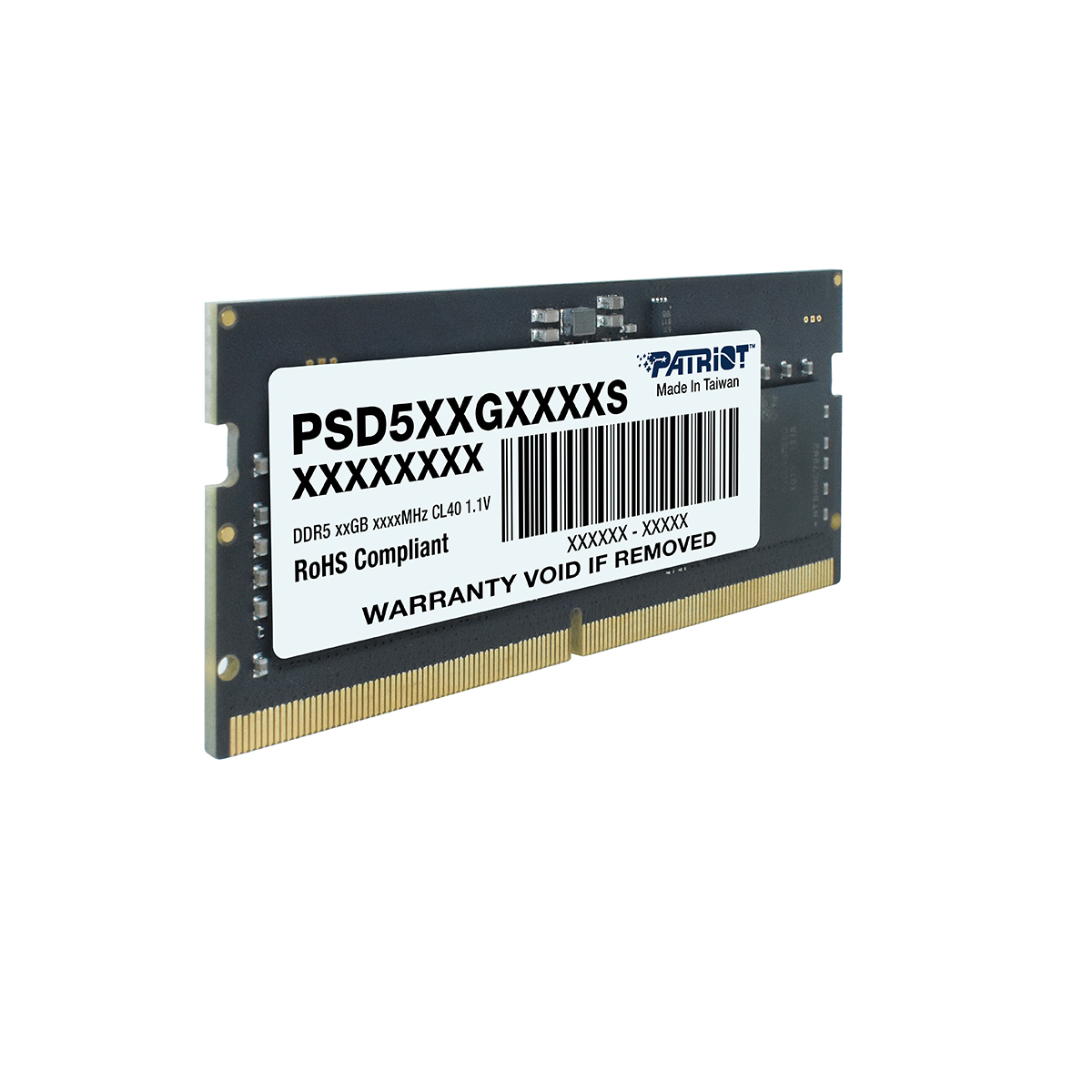 PATRIOT Patriot Signature Line 32GB(1x32GB) DDR5 4800MHz CL40 SODIMM Ram (PSD532G48002S)-41140
