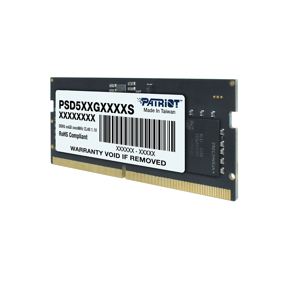 PATRIOT Patriot Signature Line 32GB(1x32GB) DDR5 4800MHz CL40 SODIMM Ram (PSD532G48002S)-41141