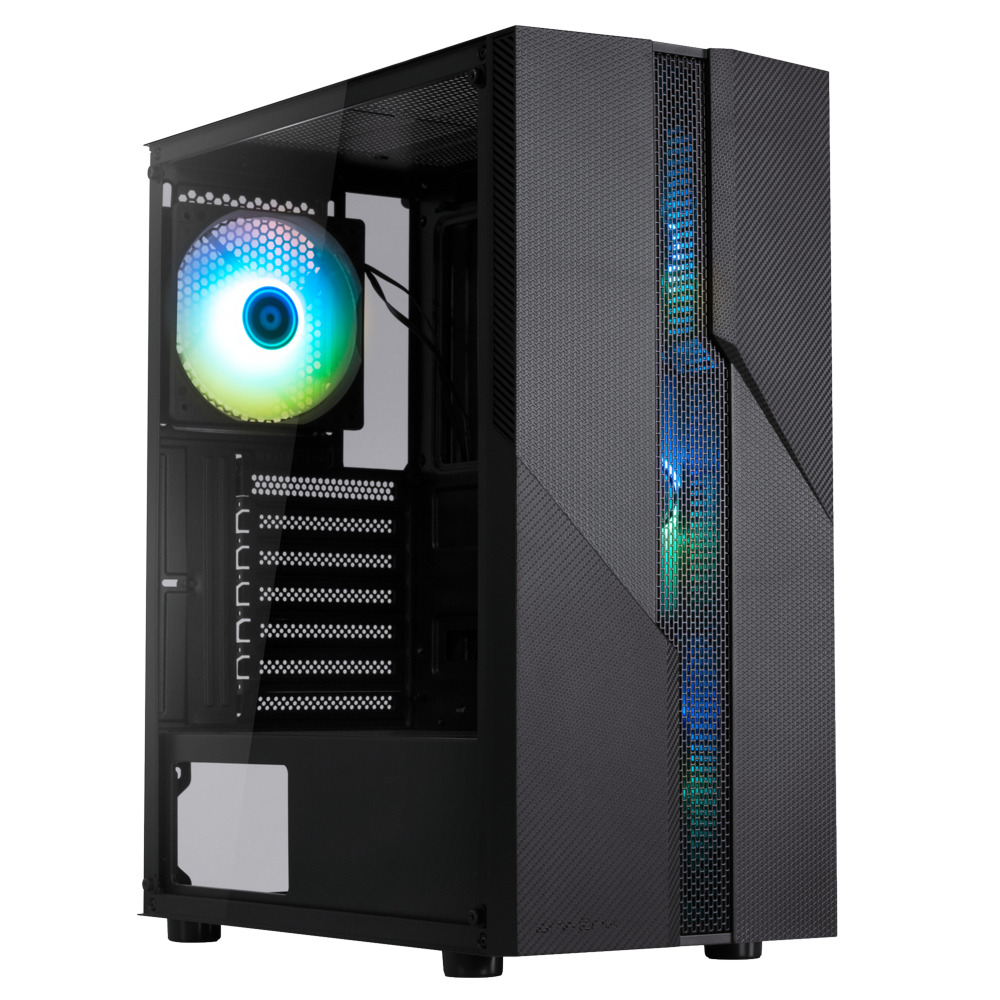 BITFENIX BITFENIX C20 Black 4 F-RGB fans+600w white PSU-62556