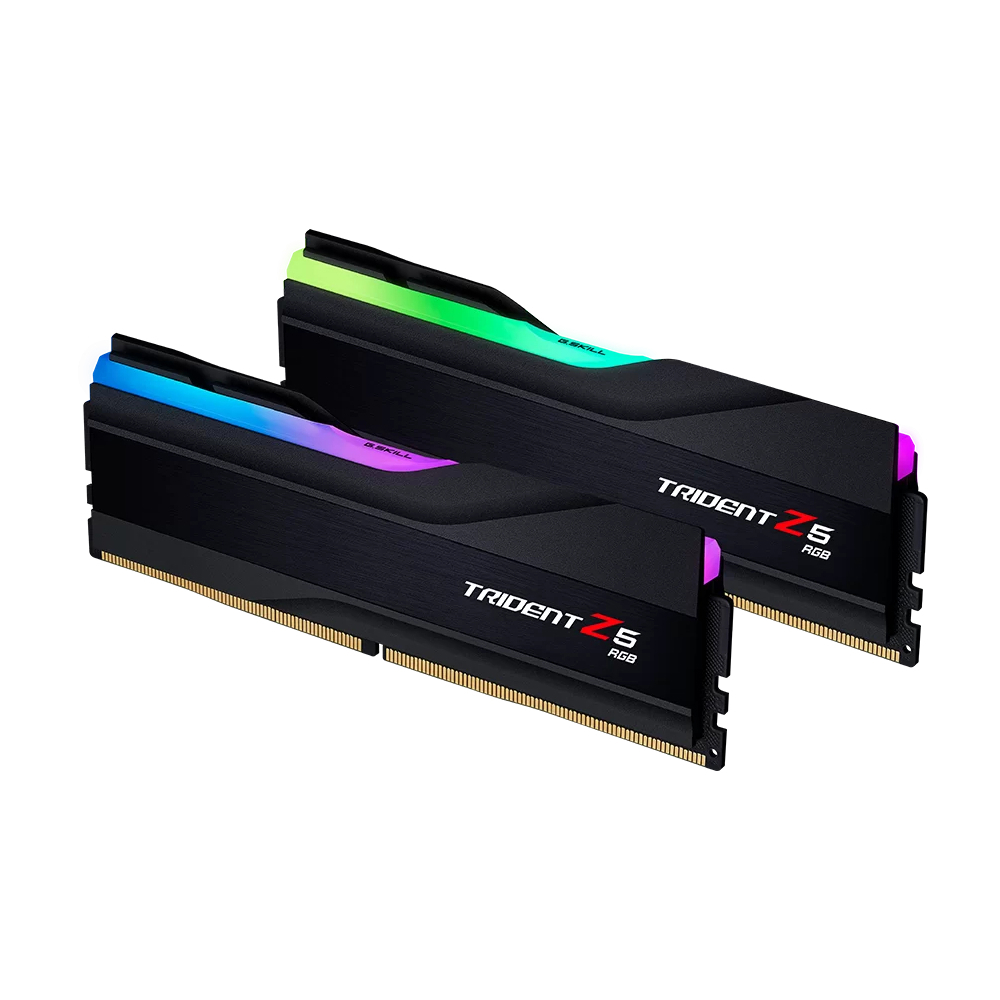 GSKILL GSKILL Trident Z5 RGB Siyah DDR5-6800Mhz CL34 48GB (2x24GB) DUAL (34-46-46-108) 1.35V-59343