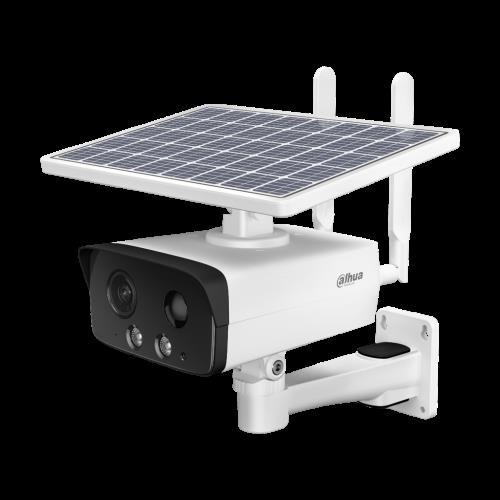 DAHUA IPC-HFW2431DG-4G-SP-EAU-B 4Mpix,  3,6mm Sabit Lens, H265+, 50Mt Gece Görüşü, Dahili Mikrofon, IP67,  Solar(Güneş Enerjili)