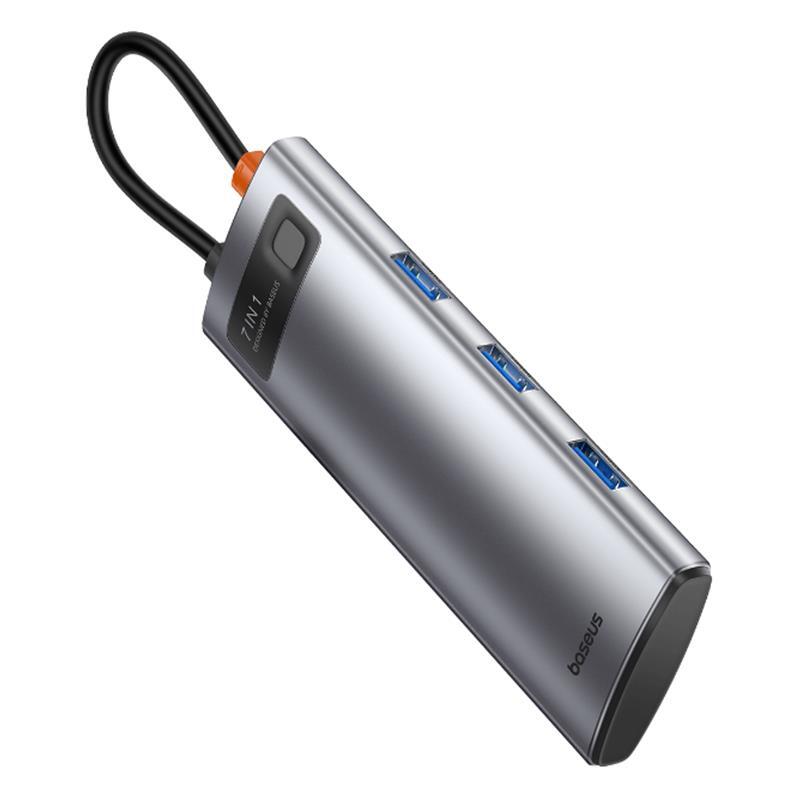 BASEUS BASEUS B00030708811-00 TYPE-C TO 4K HDMI/USB 3.0/+ 7IN1 ÇEVİRİCİ HUB-54691