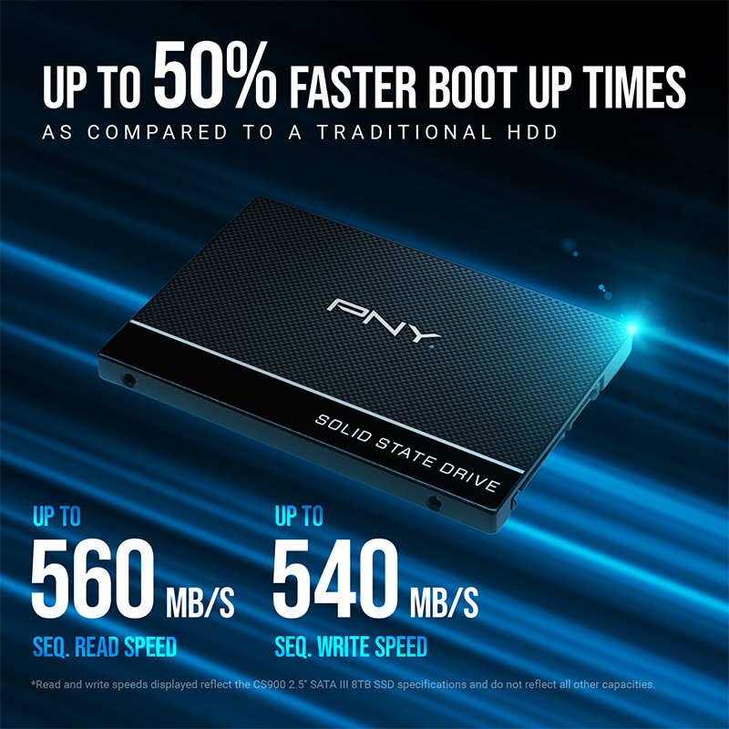 PNY PNY CS900 500GB 535/500MB/s 2,5" SATA3 SSD (SSD7CS900-500-RB)-51188