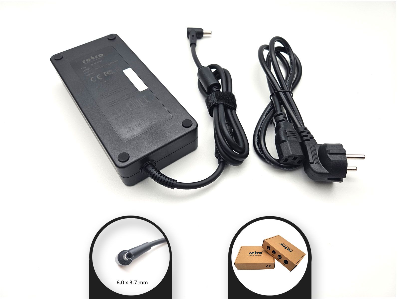 RETRO RETRO Asus 20V 16.5A 330W Pinli Uç (6.0 mm) Notebook Adaptör RPA-AC346