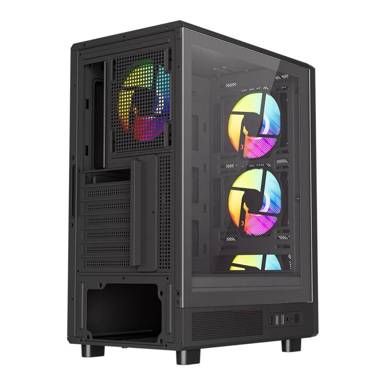 POWERBOOST PowerBoost A700B 750W 80+ Bronze USB 3.0 Rainbow FanlI Mesh Gaming Siyah ATXKasa-61466