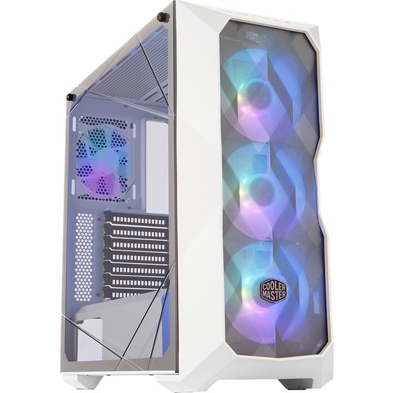 COOLERMASTER CM TD500 V2 BeyazTempered Glass Yan Panel