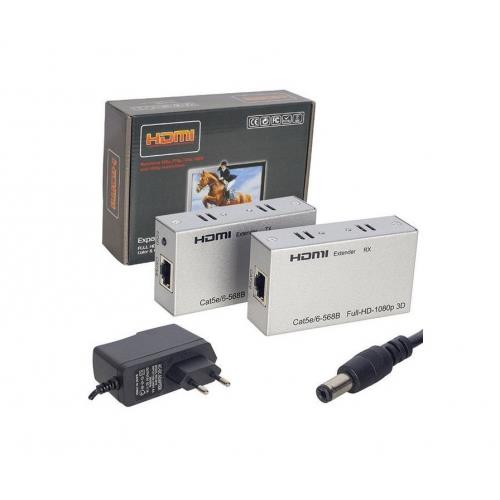 HYTECH  HYTECH HY-HDEX60, HDMI Exterder, Cat6 Kablo Ãœzerinde 60Metre UzatÄ±cÄ±. -32284