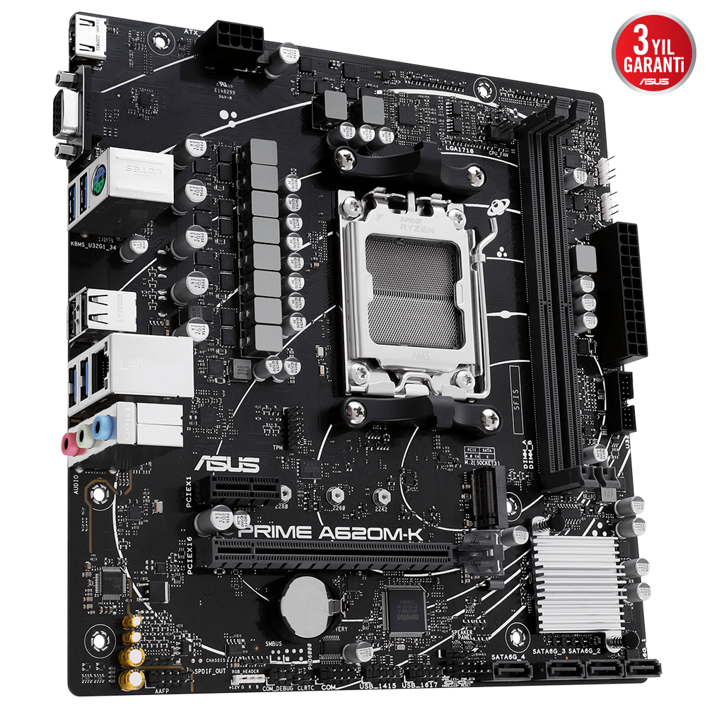 ASUS ASUS PRIME A620M-K DDR5 6400+(OC) HDMI VGA M.2 AM5-28652