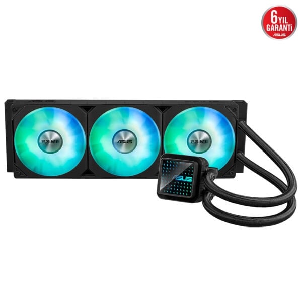 ASUS ASUS PRIME LC 360 ARGB SIVI SOĞUTUCU ÖZEL TASARLANMIŞ CPU TEMAS ALANI VE KANATÇIKLI KANALLARA SAHİP SONSUZ AYNA LENS SEÇENEKLERİ-50271