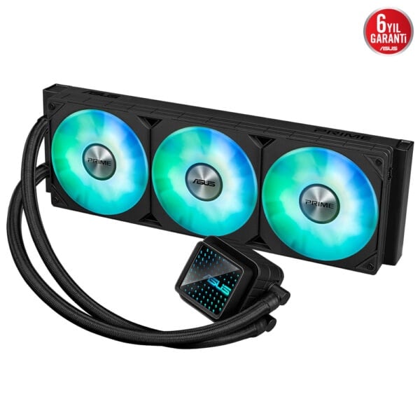 ASUS ASUS PRIME LC 360 ARGB SIVI SOĞUTUCU ÖZEL TASARLANMIŞ CPU TEMAS ALANI VE KANATÇIKLI KANALLARA SAHİP SONSUZ AYNA LENS SEÇENEKLERİ-50272