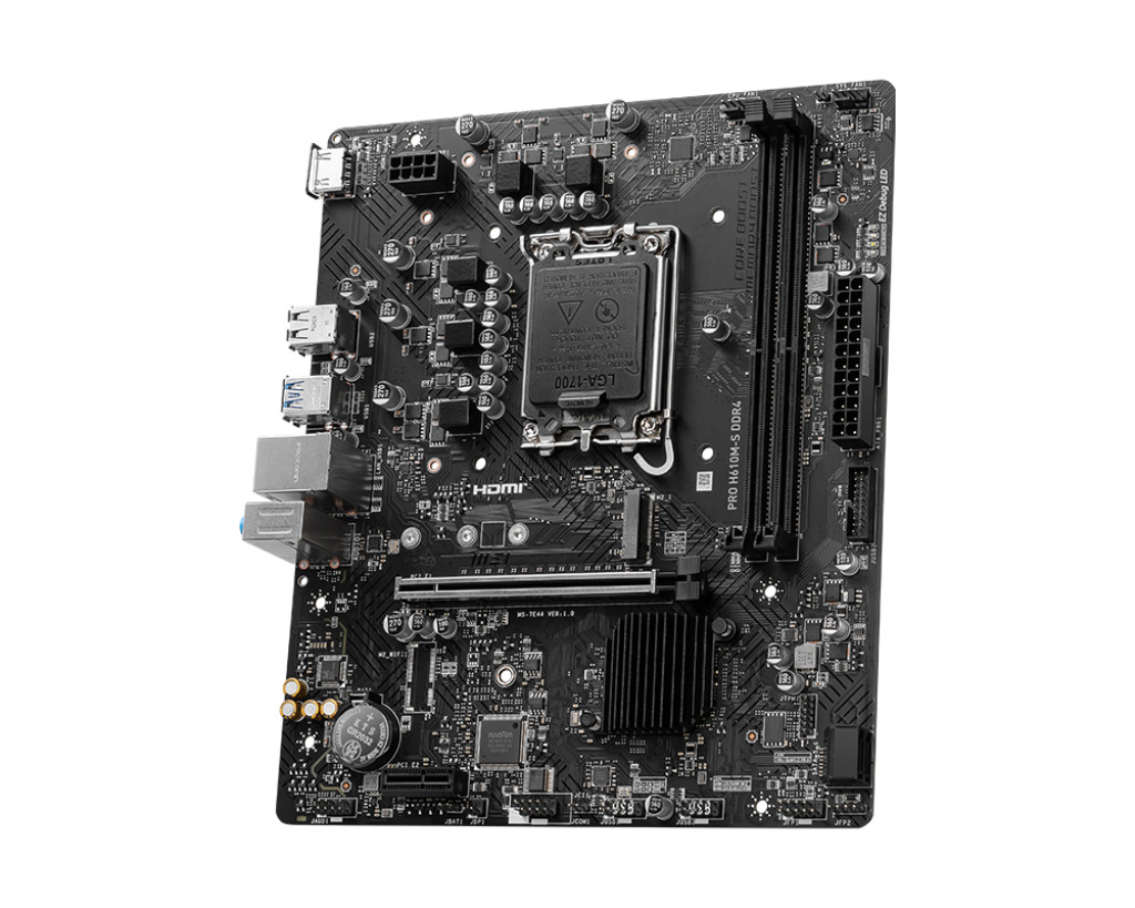 MSI MSI MB PRO H610M-S DDR4 SOKET 1700 DDR4 3200(OC) HDMI  M.2 USB3.2 1x 1G LAN mATX-61759