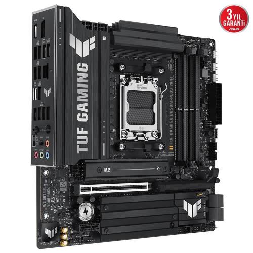 ASUS ASUS TUF GAMING B850M-PLUS WIFI, 4xDDR5, 3x M.2, HDMI, DP, Type-C, Wi-Fi 6E, Bluetooth v5.3, AMD Ryzen 9000 Serisi, AM5 Soket An-54058