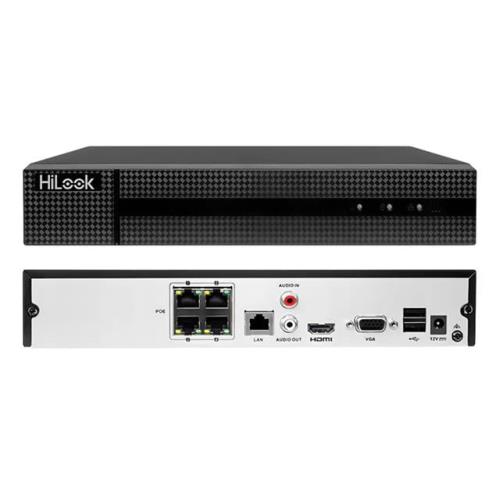 HILOOK HILOOK NVR-104MH-C/4P, 4Kanal, 8Mpix, 4 Port Poe,   H265+, 1 HDD Desteği, 1080P Kayıt, 80Mbps Bant Genişliği, NVR-53612