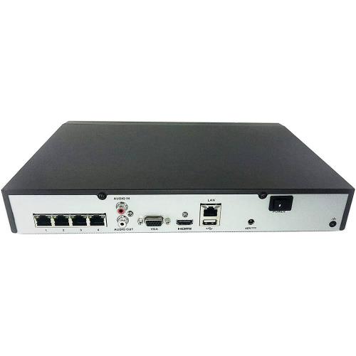 HILOOK HILOOK NVR-104MH-C/4P, 4Kanal, 8Mpix, 4 Port Poe,   H265+, 1 HDD Desteği, 1080P Kayıt, 80Mbps Bant Genişliği, NVR-53613