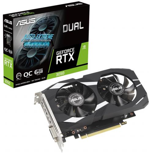 ASUS ASUS DUAL-RTX3050-O6G  6GB, GDDR6, 96Bit, 1xHDMI, 1xDP, 1xDVI GAMING Ekran Kartı