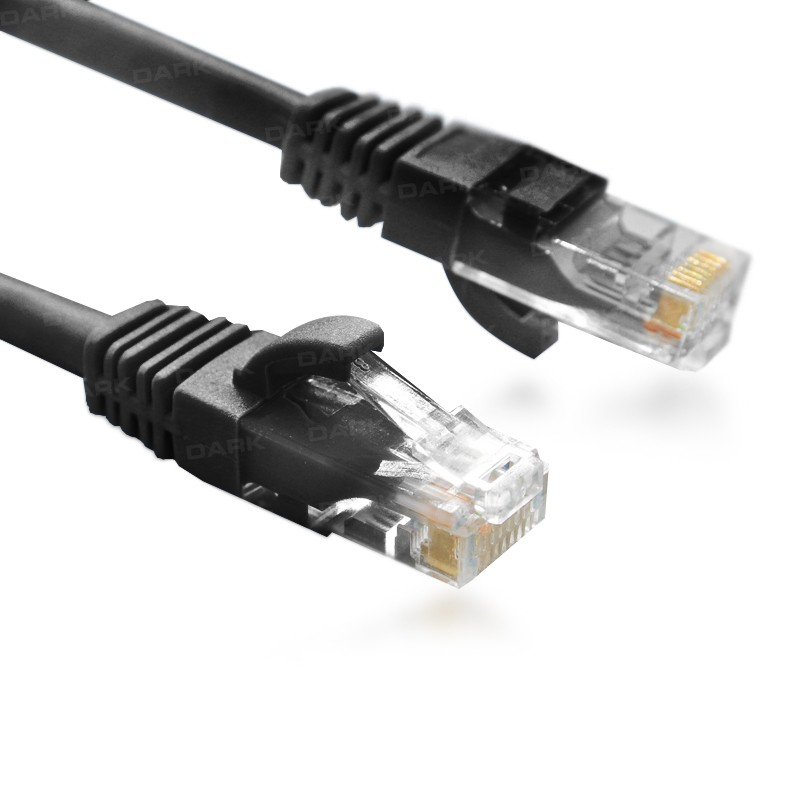 DARK DARK 1M CAT6 CU AWG24/7 UTP SIYAH NETWORK KABLO (DK CB NT6U100B)