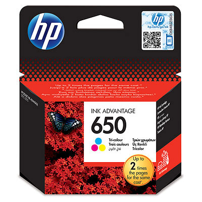 HP HP CZ102AE (650) UC RENKLI MUREKKEP KARTUSU 200 SAYFA