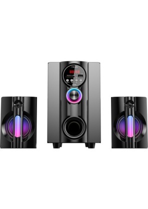 MIKADO MIKADO MD-95BT, 20W, 2+1, Masaüstü, FM/BT/SD/USB, RGB Aydınlatma, Siyah Kasa, Speaker-65268