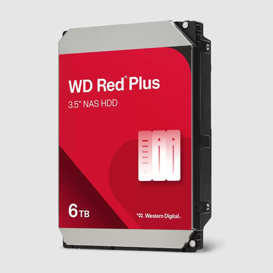 WD 6TB WD RED PLUS SATA 5400RPM 256MB WD60EFPX