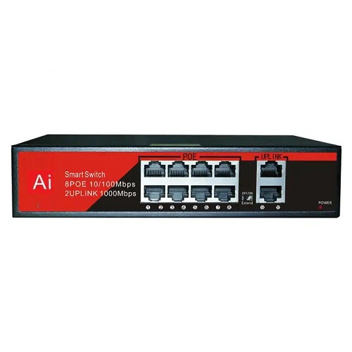 EZCOOL EZCOOL EZ-08PSF 8xFE+2xGE YÖNETİLEMEZ POE SWİTCH (120 WATT)