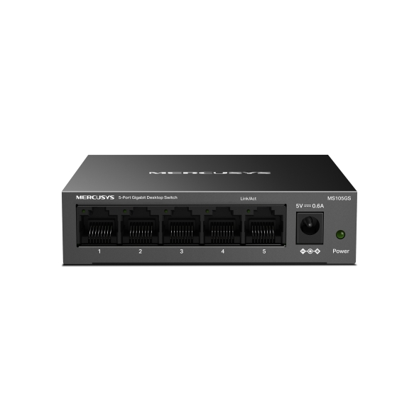 MERCUSYS TP-LINK MERCUSYS MS105GS 5PORT 10/100/1000 MASAÜSTÜ SWITCH (YÖNETİLEMEZ)