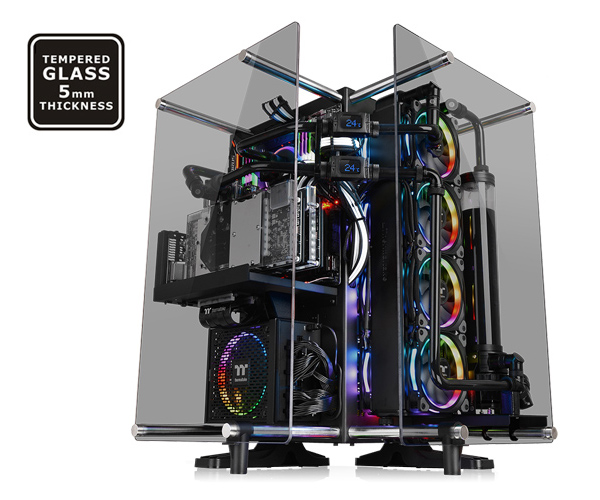 THERMALTAKE  core p90 tg siyah uzay montaj oyuncu kasası
