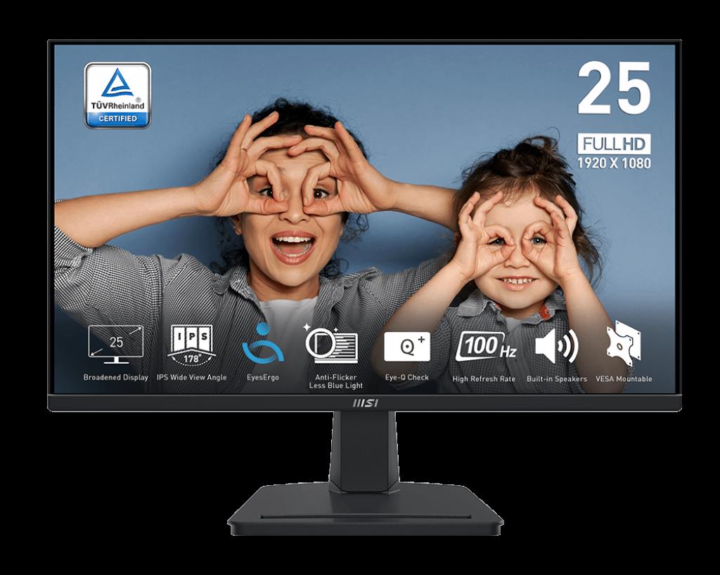 MSI 25" MSI PRO MP251 1ms 100Hz FHD HDMI D-Sub Flat Monitör
