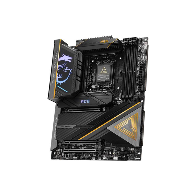 BIGBOY MSI MB MEG Z890 ACE SOKET 1851 DDR5 9200MHZ(OC) USB 20Gbps 5xM.2 2xTB4 HDMI DISPLAY 10G LAN WIFI7 ATX-47823