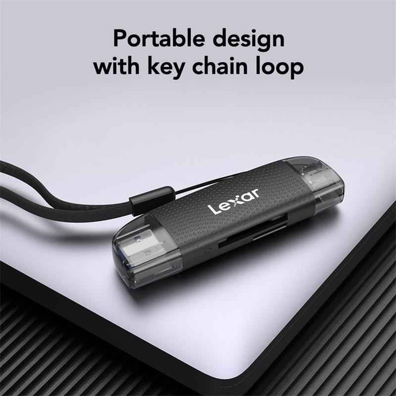LEXAR LEXAR LRW310X-BNBNG DUAL SLOT USB-A/C MICROSD CARD USB 3.1 READER KART OKUYUCU MICROSD/SD -56977