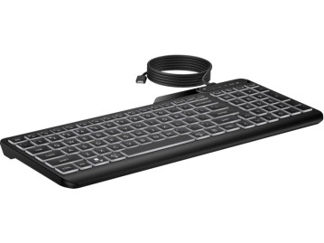 HP HP 405 Aydınlatmalı Kablolu Türkçe Klavye - Siyah-65179