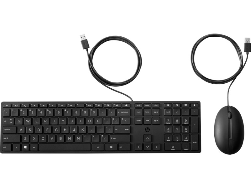 HP HP 320MK Kablolu Set Klavye & Mouse Siyah 9SR36AA