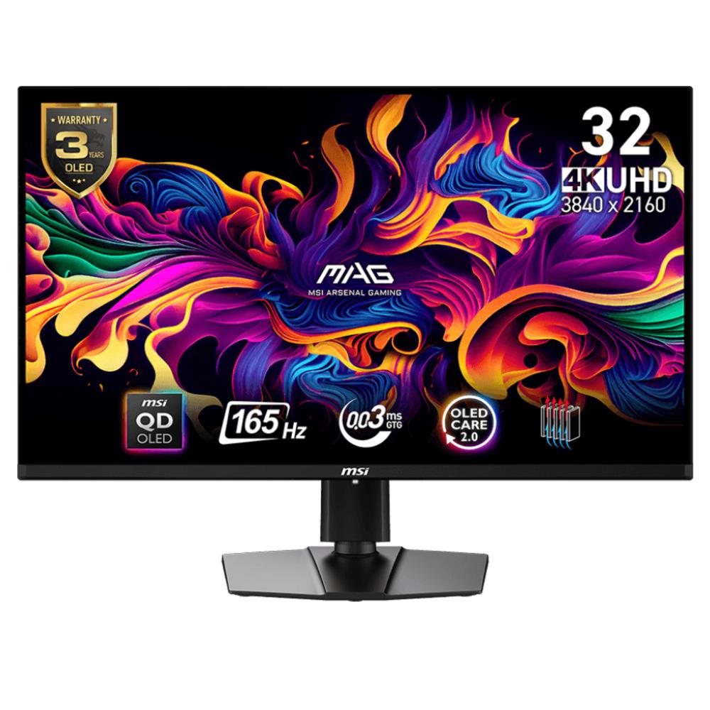 MSI MSI 31.5 MAG 321UP QD-OLED 3840x2160 (UHD) 16:9 FLAT 1500R VA 165HZ 0.03MS FREESYNC PREMIUM GAMING MONITOR-49931