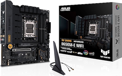 ASUS ASUS TUF GAMING B650M-E, 4xDDR5, 2x M.2, HDMI, 2xDP, Type-C, AMD Ryzen 7000 Serisi, AM5 Soket Anakart