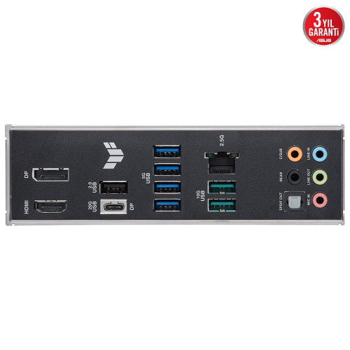 ASUS ASUS TUF GAMING B860M-PLUS, 4xDDR5, 3xM.2, HDMI, DP, Intel Core Ultra CPU(Seri 2), LGA1851 Soket, Gaming Anakart-61218