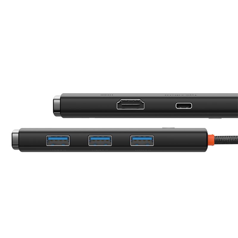 BASEUS BASEUS LITE 5IN1 WKQX040001 TYPE-C HUB DOCK STATION ÇIKIŞ:3XUSB/TYPE-C/HDMI GİRİŞ:TYPE-C -53907