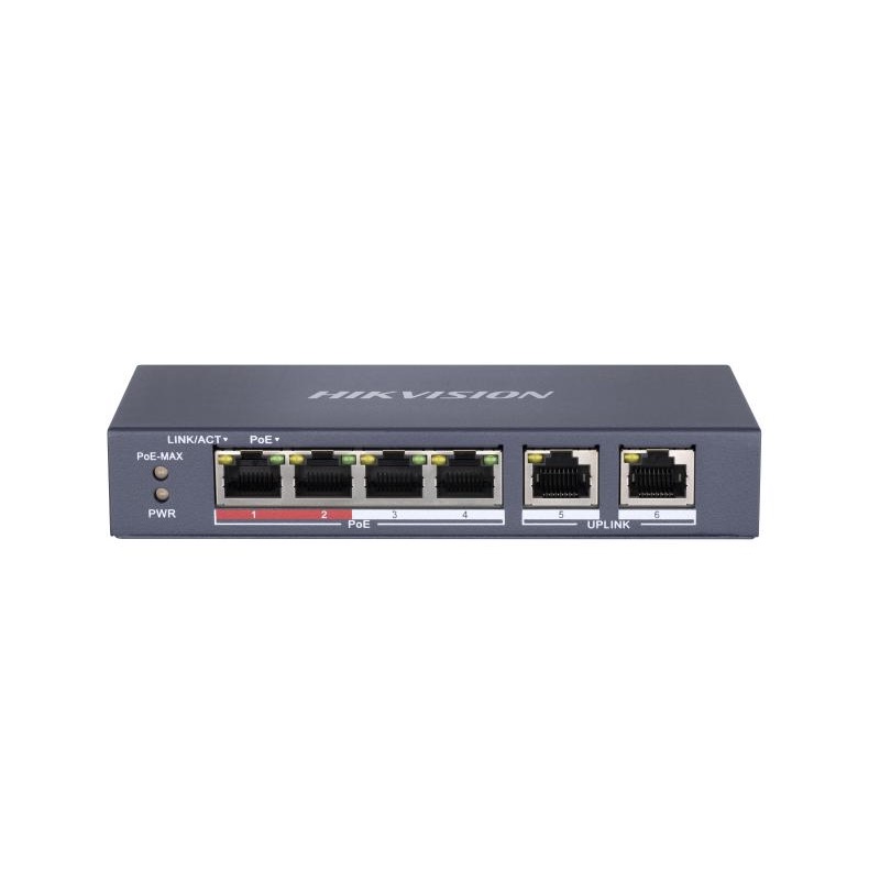 HIKVISION Hikvision DS-3E0106P-E/M 6 Port 10/100 Yönetilemez 4xPoE Switch
