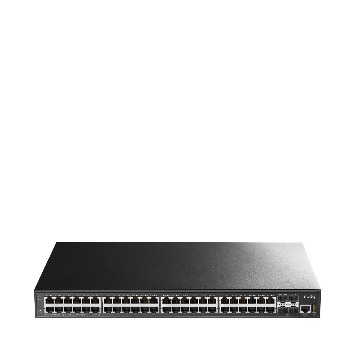 CUDY Cudy GS5048S4 48 Port Gigabit 4*10G SFP+ 1*RJ45&USB 19" Rock-Mount Çelik Layer3 Yönetilebilir Switch