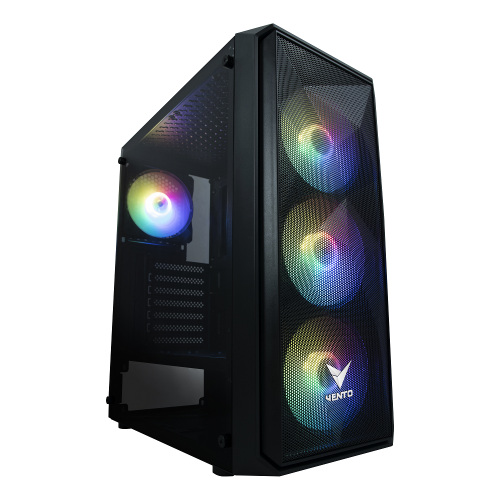  VENTO VG10F Mid Tower, 650W 80+ Bronze, Temperli Cam, RGB, ATX GAMING KASA 