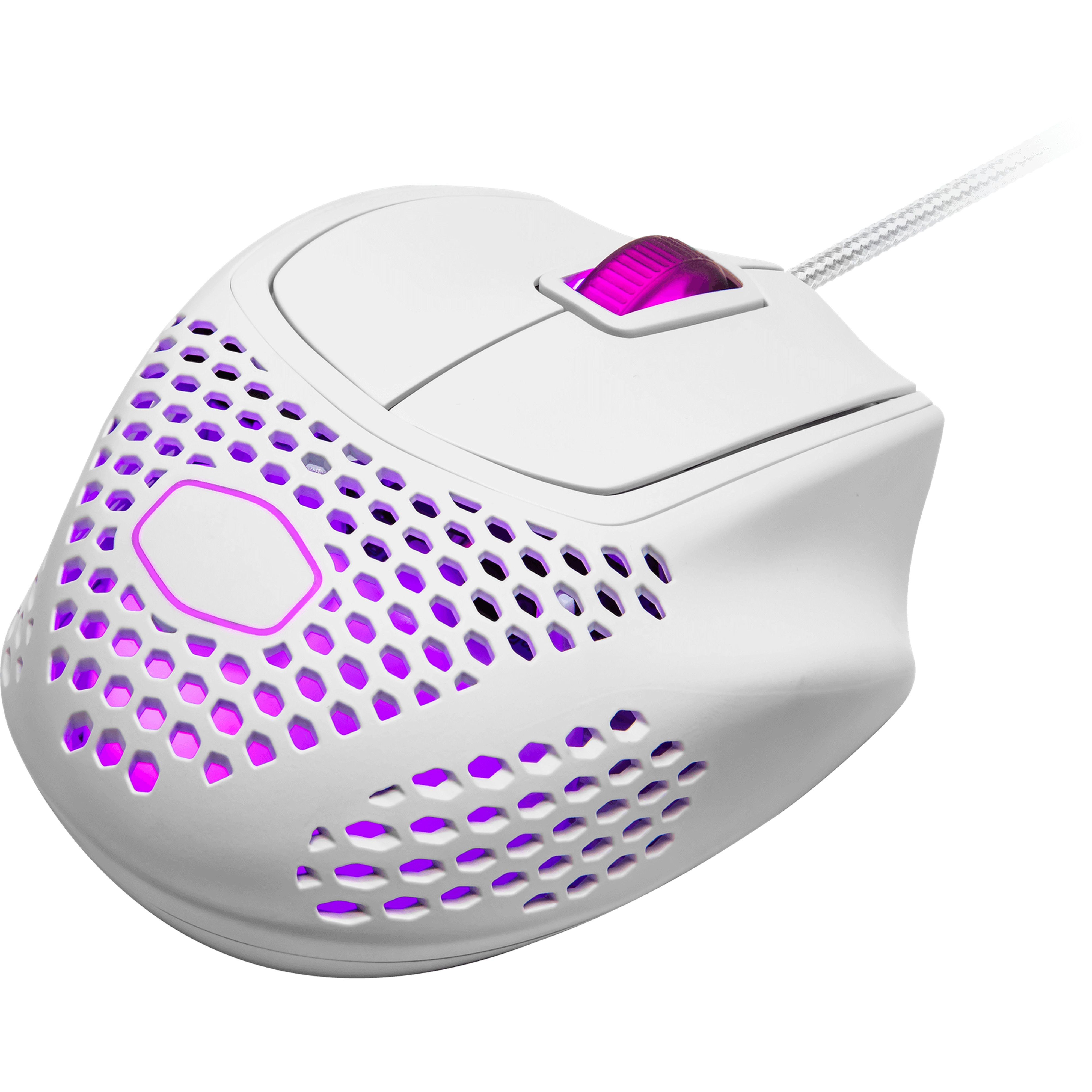 COOLERMASTER CM MasterMouse MM720 RGB Ultra Hafif 49gr Mat Beyaz Optik Profesyonel Oyuncu Faresi-60625